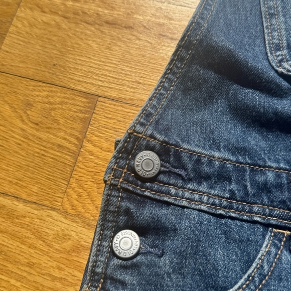 Girl Blue Denim Overalls - Picture 2 of 8